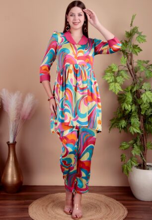 Designer Coat-Set, Multi Colour